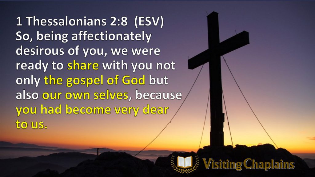 CLINICAL PASTORAL EDUCATION, FAITH & THE CHURCH, VOCATION 1 Thessalonians 28